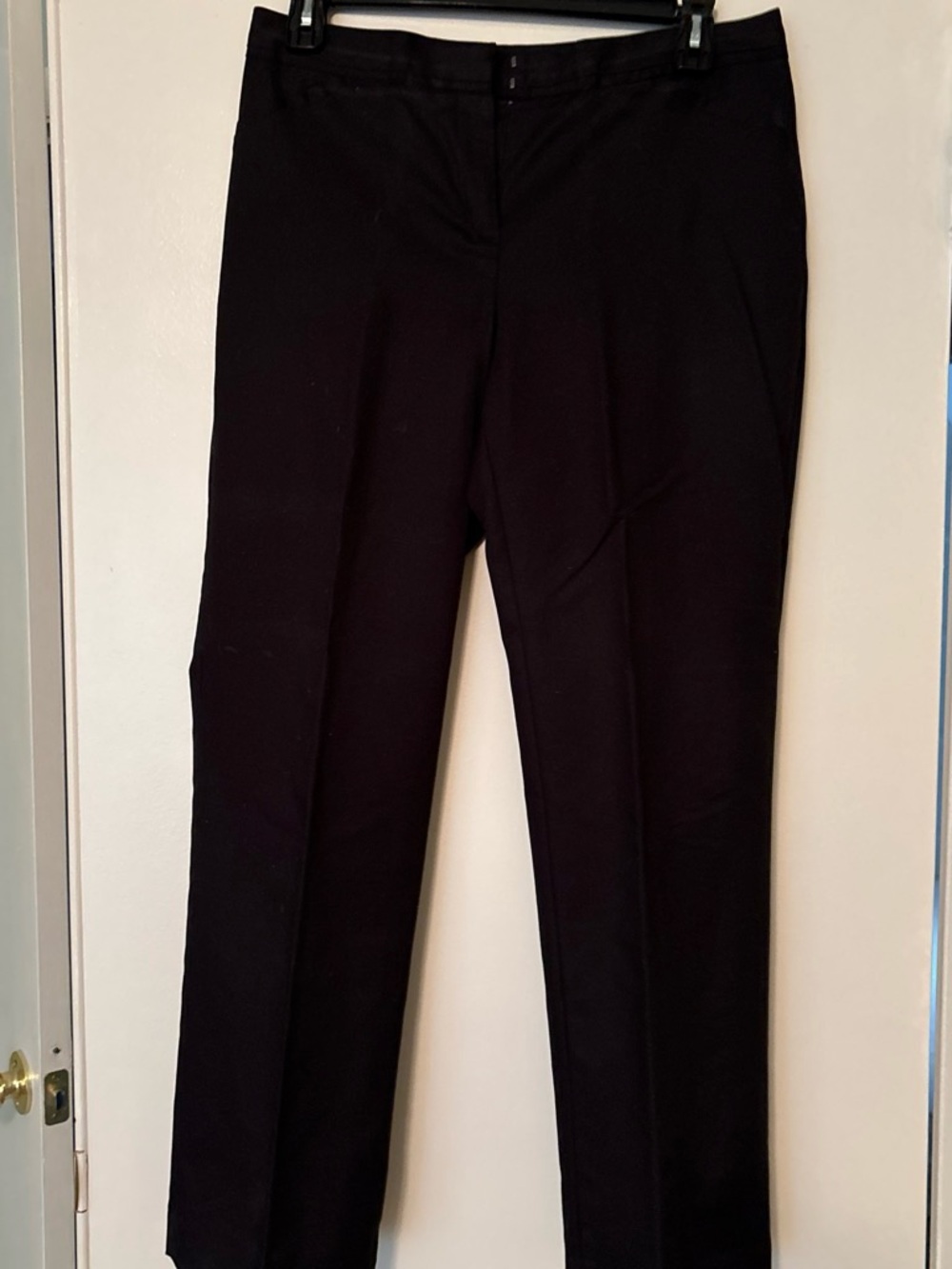 Rafaella Black Straight-Leg Dress Trousers
